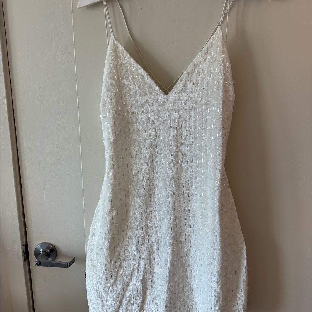 Windsor White Sequin Mini Dress